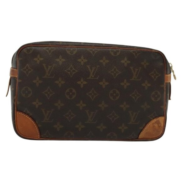 LOUIS VUITTON Monogram Compiegne 28 Clutch Bag M51845 LV Auth th6288 - Picture 3 of 16